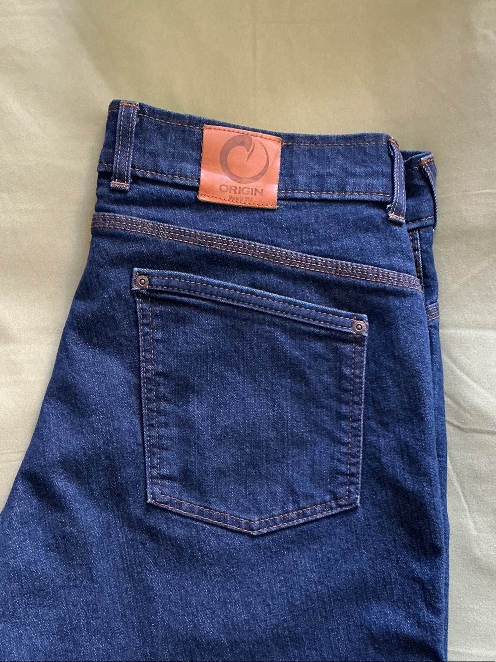 MAVERICK JEANS (Straight Fit) by Origin USA: Dark Wash 36x30